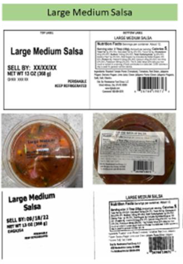 Large Medium Salsa