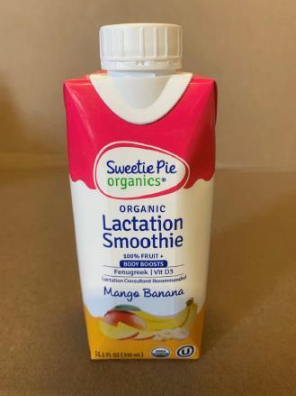 Sweetie Pie Organics Organic Lactation Smoothie Mango Banana 12ct/11.1 fl oz cartons