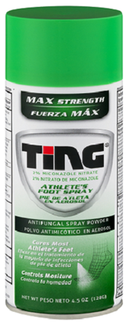 TING® 2% Miconazole Nitrate Athlete’s Foot Spray Antifungal SprayPowder