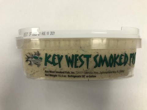 Image 3 - Side Image – Smilin’ Bob’s Key West Style Original Smoked Fish Dip, 15.5 oz. with Best If Used By Date Aug 10, 2021