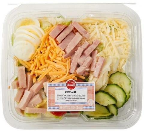 Ukrop’s Chef Salad – UPC 72251525049,  12.6 (357g)