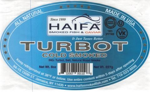 Image - TURBOT COLD SMOKED, HAIFA SMOKED FISH & CAVIAR
