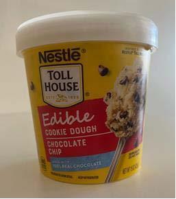 Front Image – Nestle Toll House, Edible Cookie Dough, Chocolate Chip Tub