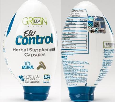 Labeling, Green Elv, Elv Control Herbal Supplement Capsules