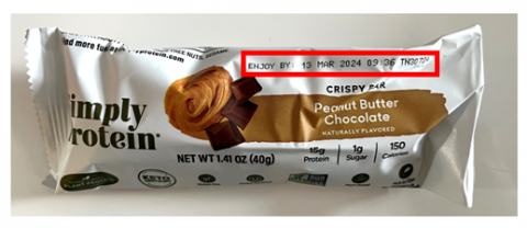 Image 1 – SimplyProtein, Peanut Butter Chocolate individually wrapped bar