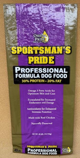 1. “Sportsman’s Pride, Professional Formula Dog Food, 40 lbs”