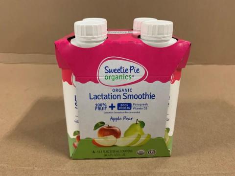 Image 2 - Sweetie Pie Organics Organic Lactation Smoothie Apple Pear