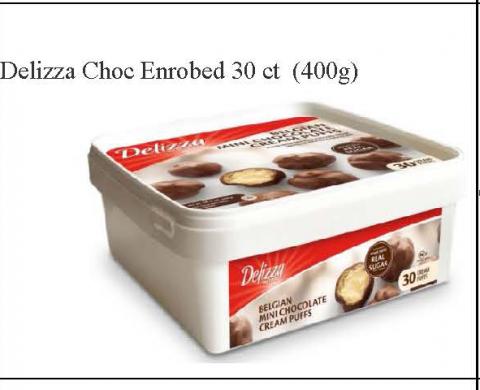 Photo 2 – Labeling, Delizza Chocolate Enrobed, 30 count