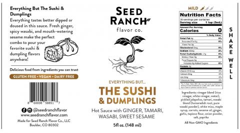 Image 2 – Labeling, Seed Ranch Flavor Co, The Sushi & Dumplings