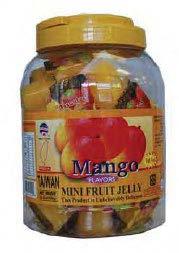 2. Sun Wave Mini Fruit Jelly Cup (Mango Flavor); UPC 715685121444; Net Weight 52.91 oz. 