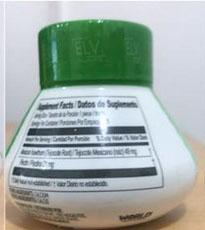 Image 2 - Labeling, Nutrition Facts, ELV Alipotec Mexican Tejocte Root Supplement
