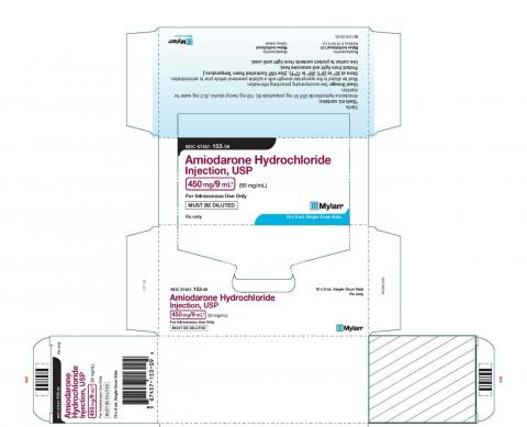 Carton label, Amiodarone HCl Injection