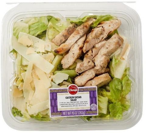 Ukrop’s Chicken Caesar Salad – UPC 72251525050, 10.0 oz. (283g)