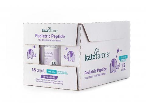Kate Farms Pediatric Peptide 1.5 Vanilla 12ct/250ml cartons