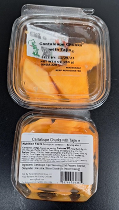 Cantaloupe Chunks with Tajin, 9 oz