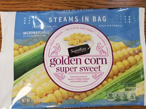 Signature Select Golden Corn Super Sweet, Net Wt 12 oz