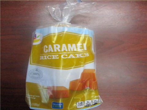 Photo 6 - Stop & Shop Caramel Rice Cakes, front of bag