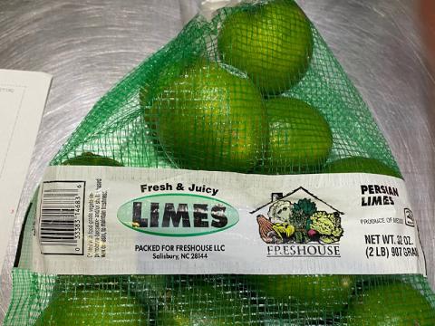 Image, 2 lb lime mesh bag