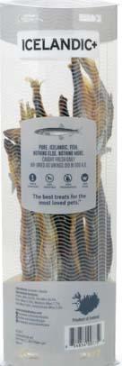 Label Back:  ICELANDIC+ CAPELINE WHOLE FISH FOR DOGS, 2.5 oz. Tube