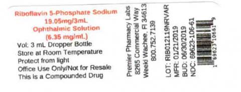 Image 1 - Riboflavin 5-Phosphate Sodium19.05mg/3mL, Ophthalmic Solution (6.35mg/mL), Premier Pharmacy Labs