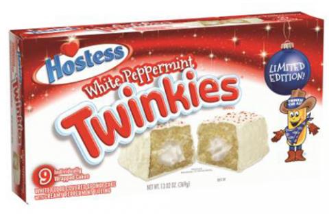Package Photo: Hostess White Peppermint Twinkies