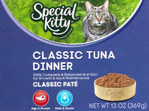 Label, Special Kitty Classic Tuna Dinner