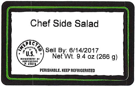 Chef Side Salad, Net Wt. 9.4 oz