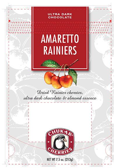 Chukar Cherries, Amaretto Rainiers, Ultra Dark Chocolate, 7.5 oz