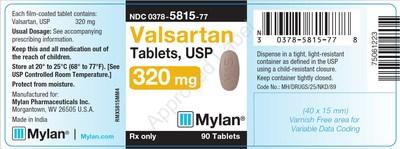 Label, Valsartan Tablets, 320mg