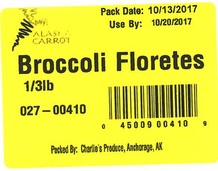 Label, Broccoli Floretes