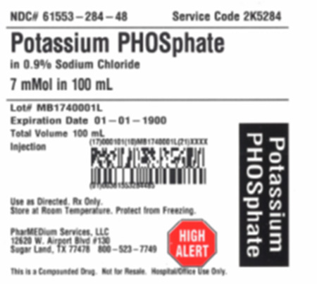 Label - Potassium PHOSphate in 0.9% Sodium Chloride 7 mMol in 100 mL Bag