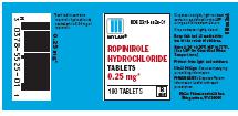 Ropinirole (Mylan) label