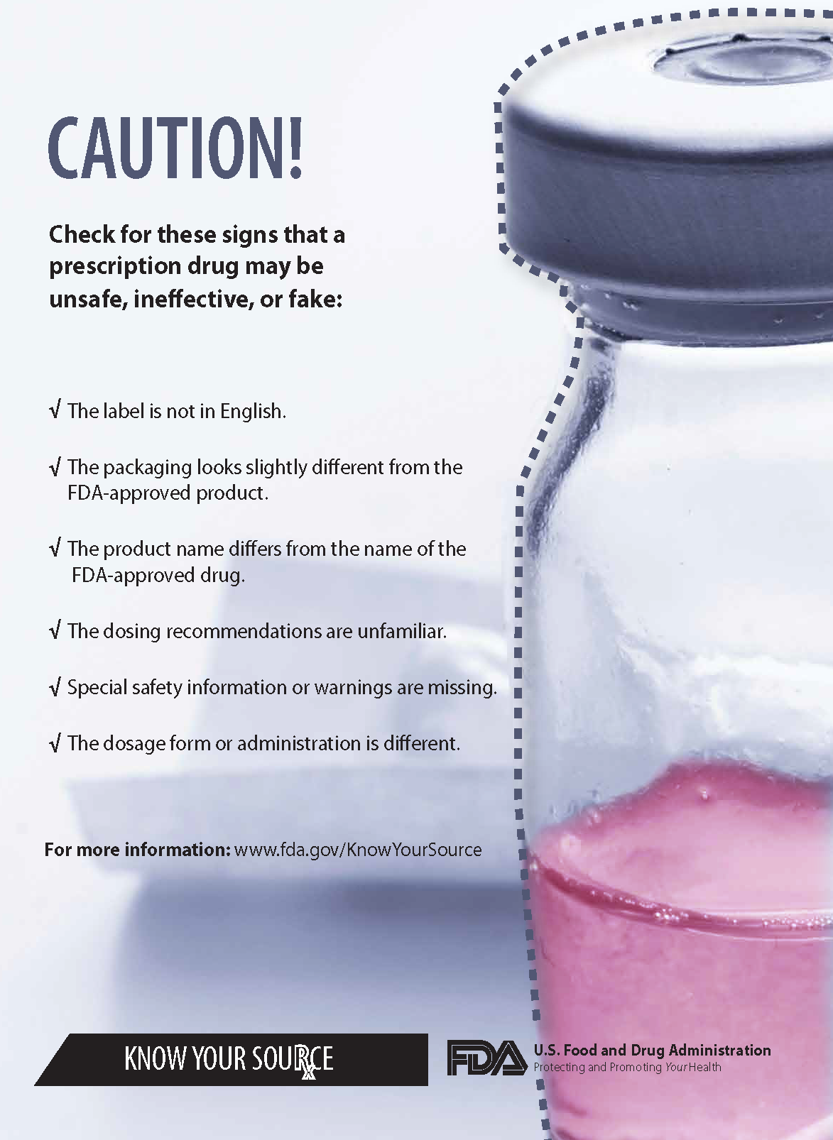 Caution! Check the signs… flyer