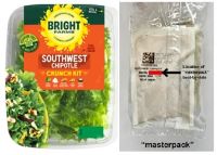 Bright Farms Southwest Chipotle Crunch Kit Salad and masterpack containing recalled cotija cheese