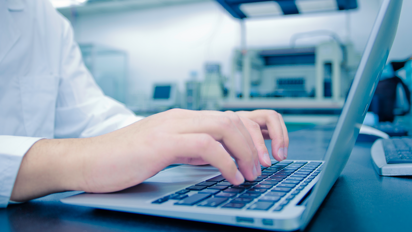 Businessperson on laptop