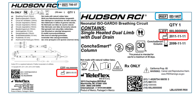 Example 1 – Teleflex Label