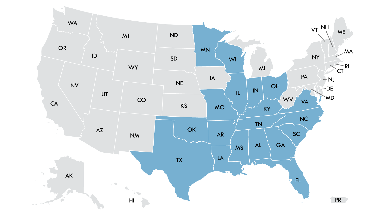 Product may have been distributed to: Alabama, Arkansas, Florida, Georgia, Illinois, Indiana, Kentucky, Louisiana, Minnesota, Mississippi, Missouri, North Carolina, Ohio, Oklahoma, South Carolina, Tennessee, Texas, Virginia, and Wisconsin.