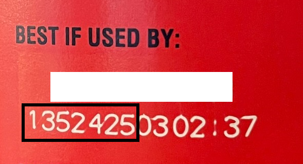 Outbreak Investigation of Salmonella in Peanut Butter (May 2022) - Sample Recalled Product Label