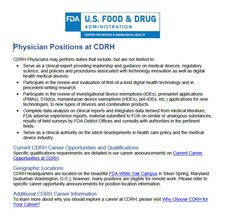 CDRH Physician Position Description Thumbnail