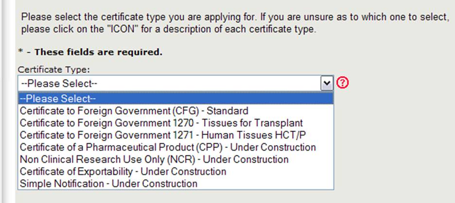 Figure 4: Certificate Types