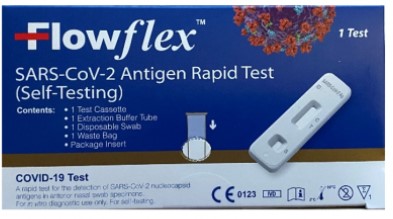 Flowflex SARS-CoV-2 Antigen Rapid Test (Self-Testing) Packaging