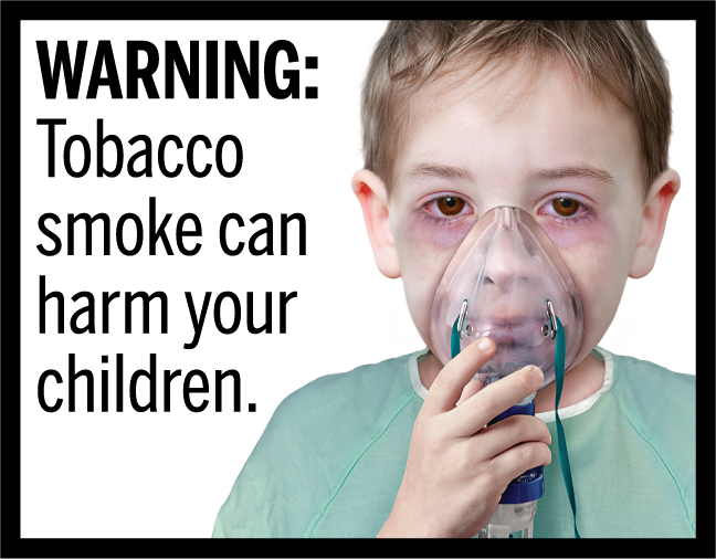 WARNING: Tobacco smoke can harm your children.