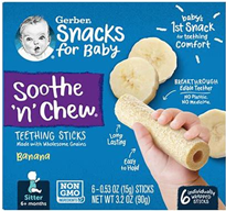 Image 2 – Labeling, Gerber Soothe N Chew Banana Net Wt 3.2 oz
