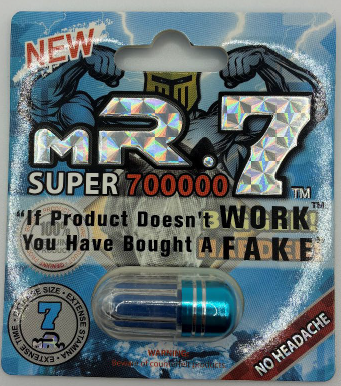 mR.7 SUPER 700000 may be harmful due to hidden drug ingredients