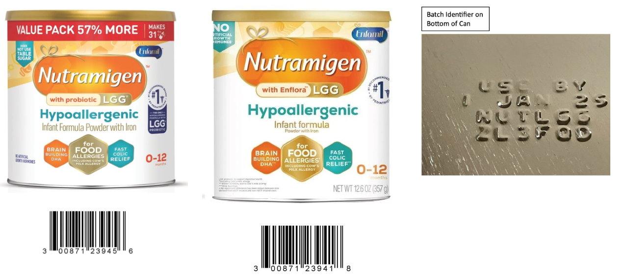 Nutramigen Hypoallergenic Infant Formula Powder - December 2023 Recall 