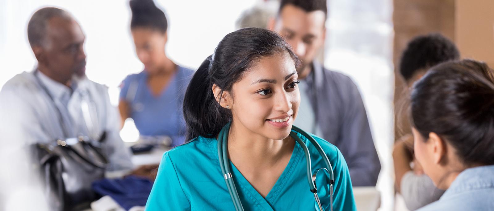 People talking to each other