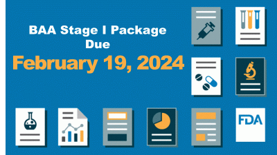 BAA Stage 1 Package Due February 19, 2024