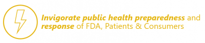 Regulatory Science Framework Charge III. Invigorate public health preparedness and response of the FDA, patients, & consumers