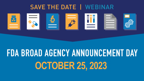 FDA Broad Agency Announcement Day October 25, 2023