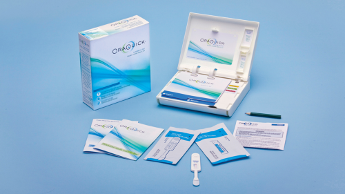 Az OraQuick Az Otthoni HIV-Teszt Kit egy do-it-yourself gyors otthoni használatra HIV teszt kit nyújt eredmények 20-40 perc nem igényel küldeni egy mintát laboratóriumi vizsgálatra.